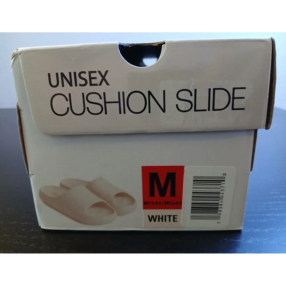32 Degrees Cool Cushion Slide White Unisex EVA Sandals Size M W 7.5/8.5 M 5/6.5